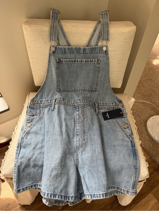 Parke X Target Denim - Light Wash Denim Women’s Jean Overalls-Parke X Target Collab-